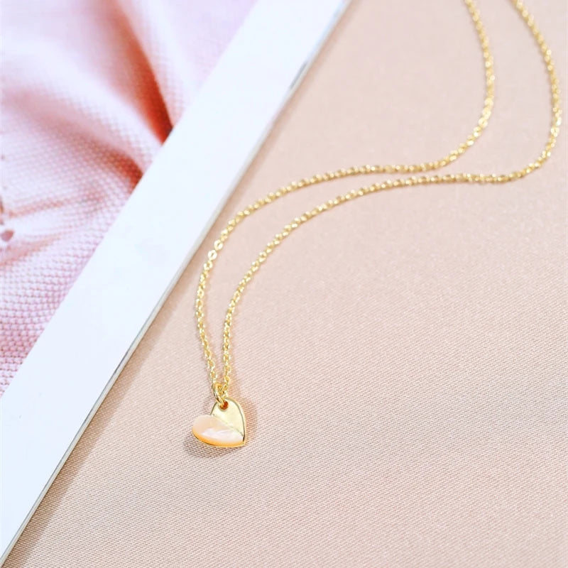 Heart Shell Pendant Freshwater Pearl Necklace