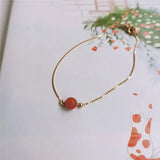 Yellow Agate Gemstone Bracelet 925 Sterling Silver Gift