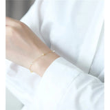 Starry Faceted Aquamarine Bracelet Yellow 14K Opal Bracelet Gift