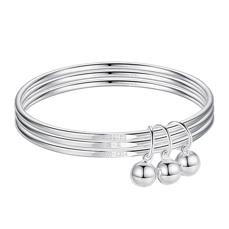 925 Silver Beads Charm Bracelet - Love You Forever
