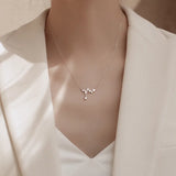 925 Silver Zircon Heartbeat Necklace Heart Pendant Wedding Jewelry
