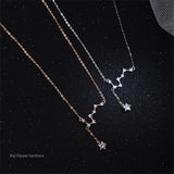 925 Silver Big Dipper Pendant Necklace for Women