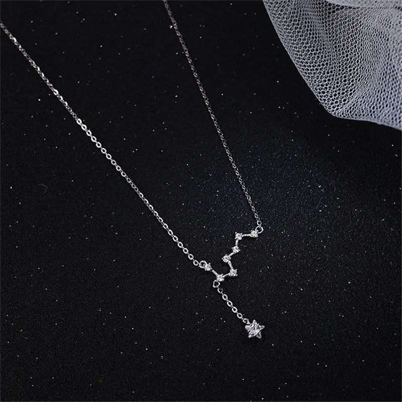 925 Silver Big Dipper Pendant Necklace for Women