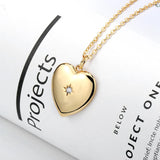 925 Silver Heart Pendant Zircon Necklace for Women