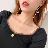925 Silver Heart Pendant Zircon Necklace for Women