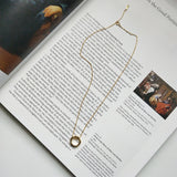 925 Silver Irregular Geometric Pendant Necklace for Women