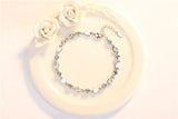 Sterling Silver Zircon Heart Bracelet for Women Wedding Jewelry