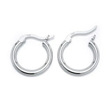 DALARAN 925 Sterling Silver Small Hoop Earrings Round Circle Loop Ear Ring