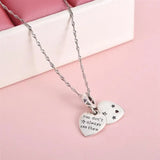 DALARAN Heart Shape Love Sterling Silver Charm 925 Friendship Sisters Bead