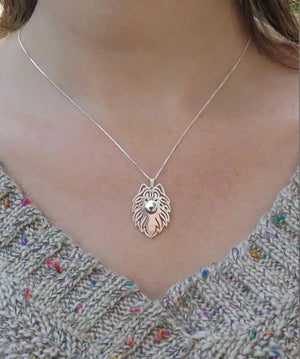 Samoyed Pendant Women Chain Choker Necklace Dog Charm Jewelry