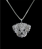 Maltese Pendant Choker Necklace - Dog Charm Jewelry