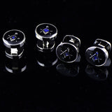 Men's Jewelry Round Cufflinks Wedding Dress Suit Accessories