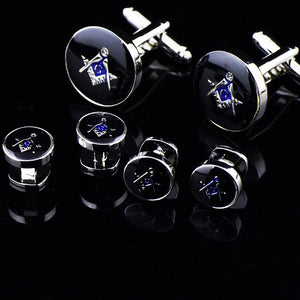 Men's Jewelry Round Cufflinks Wedding Dress Suit Accessories