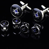 Men's Jewelry Round Cufflinks Wedding Dress Suit Accessories