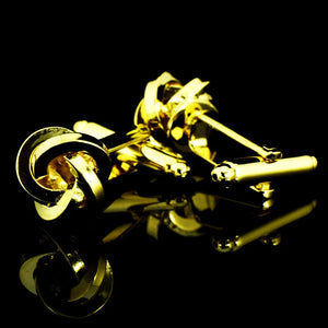 Twisted Ball Cufflinks High Wedding Gift Men's Jewelry