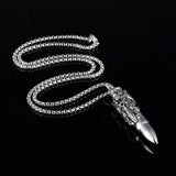 Bullet Pendant Stainless Steel Necklace