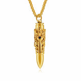Bullet Pendant Stainless Steel Necklace