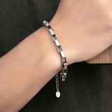 Men Motorcycle Chain Wristband Bracelet Stainless Steel Boyfriend Gift