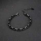 Men Motorcycle Chain Wristband Bracelet Stainless Steel Boyfriend Gift