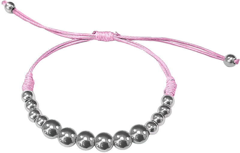 DARK DIAMOND Stainless Steel Bracelet Adjustable Balls