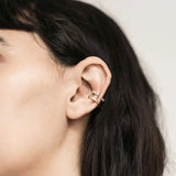 DAVINI Double Circle Clip Earrings Ear Cuff Ear Rings Women OL Style Jewelry