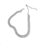 DAVINI Crystal Choker Necklace Silver Chain Gothic Chokers Necklaces Jewelry