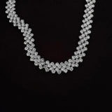 DAVINI Crystal Choker Necklace Silver Chain Gothic Chokers Necklaces Jewelry