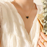 DAVINI Crystal Zircon Love Chain 18K Plated Women's Necklace Pendant