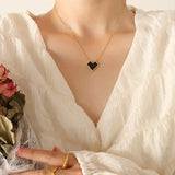 DAVINI Crystal Zircon Love Chain 18K Plated Women's Necklace Pendant