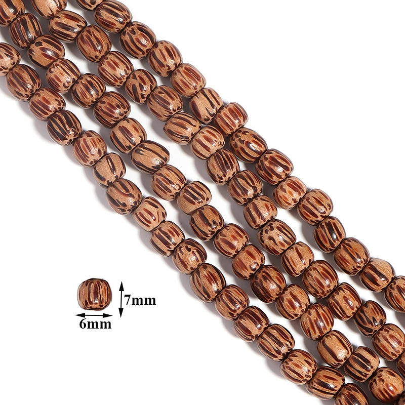 Natural Wood Beads Assortment for DIY Necklace Bracelet Making
