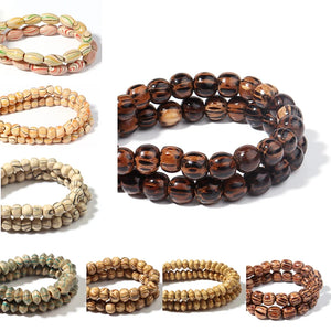 Natural Wood Beads Assortment for DIY Necklace Bracelet Making