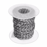 10Yards 2mm 3mm Silver Stainless Steel Twisted Chain Jewelry Bulk Chains