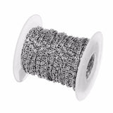 10Yards 2mm 3mm Silver Stainless Steel Twisted Chain Jewelry Bulk Chains