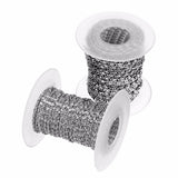 10Yards 2mm 3mm Silver Stainless Steel Twisted Chain Jewelry Bulk Chains
