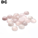 20pcs 6-25mm Pink Crystal Quartz Cabochons Beads DIY Jewelry Findings