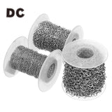 DC Vintage Stainless Steel Necklace Chains 10yd/roll