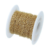 DC Vintage Stainless Steel Necklace Chains 10yd/roll