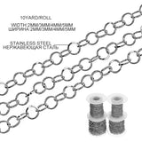 DC Vintage Stainless Steel Necklace Chains 10yd/roll