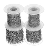 DC Vintage Stainless Steel Necklace Chains 10yd/roll