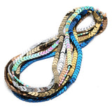 DC 95pcs Hematite Beads 6mm Arrow Shape Spacer Charms for DIY Bracelets