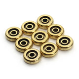 100pc Antique 8MM Round Metal Spacer Beads for DIY Bracelets