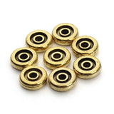 100pc Antique 8MM Round Metal Spacer Beads for DIY Bracelets
