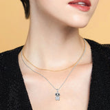 Christmas Skeleton Necklace Stainless Steel Halloween Jack Skull Pendant