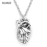 Heart Pendant Necklace Medical Gift Women Choker Initial Anatom...