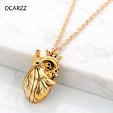 Heart Pendant Necklace Medical Gift Women Choker Initial Anatom...