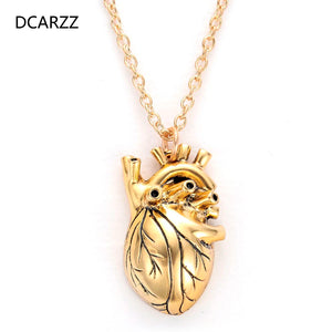 Heart Pendant Necklace Medical Gift Women Choker Initial Anatom...