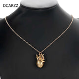 Heart Pendant Necklace Medical Gift Women Choker Initial Anatom...