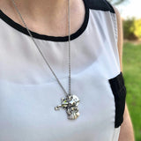 Baby Master Necklace Girl Charm Pendant Silver Plated Star Mandalorian Jewelry