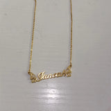 Personalized Heart Butterfly Unicorn Name Necklace