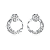 Micro Disco Balls Crystal Stud Earrings for Women